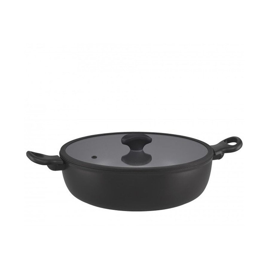 Essteele Per Domani 30cm (5.5L) Covered Sauteuse Pan Black Black