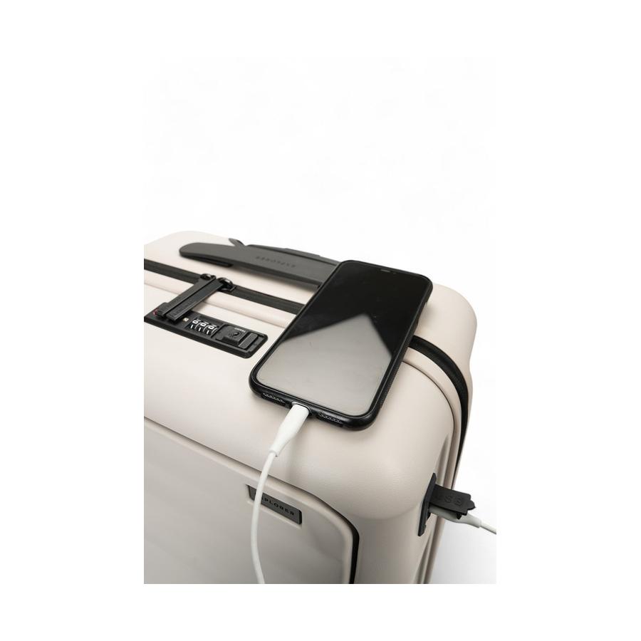 Explorer Luna-Air 55cm Front Access Hardside Carry-On Suitcase Oat Oat