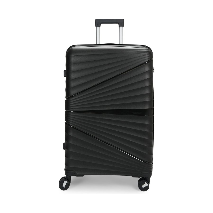 Nomad Aspire 75cm Hardside Checked Suitcase Black Black