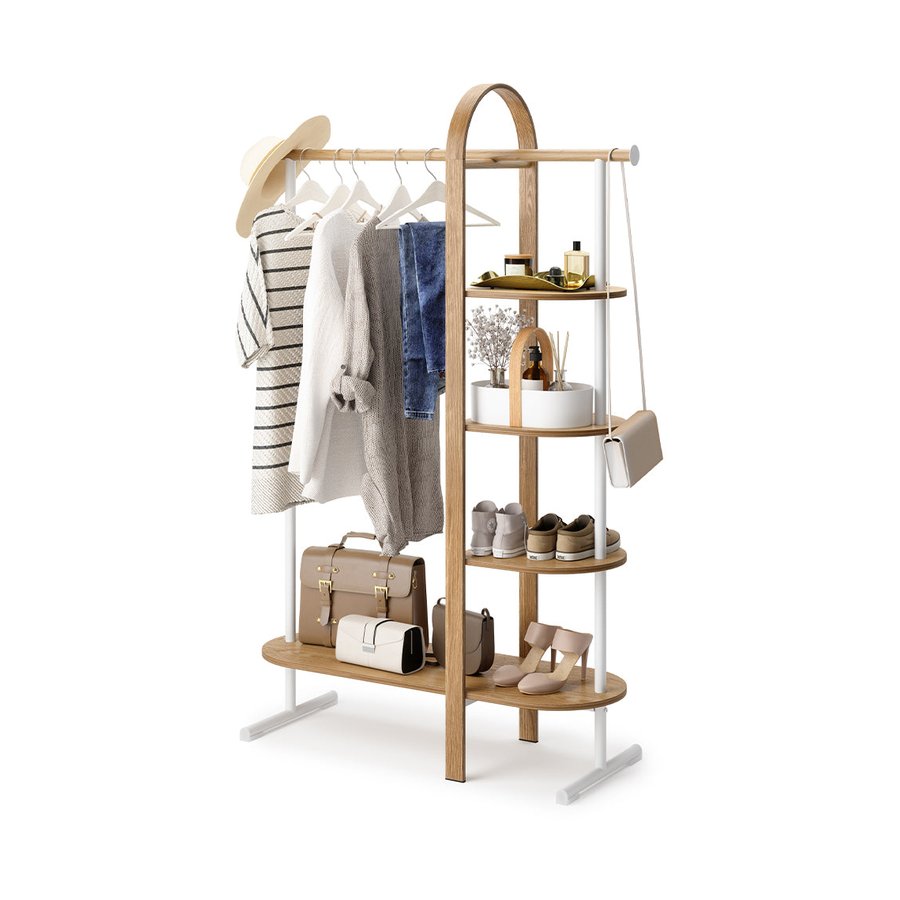 Umbra Bellwood Garment Rack White/Natural White/Natural