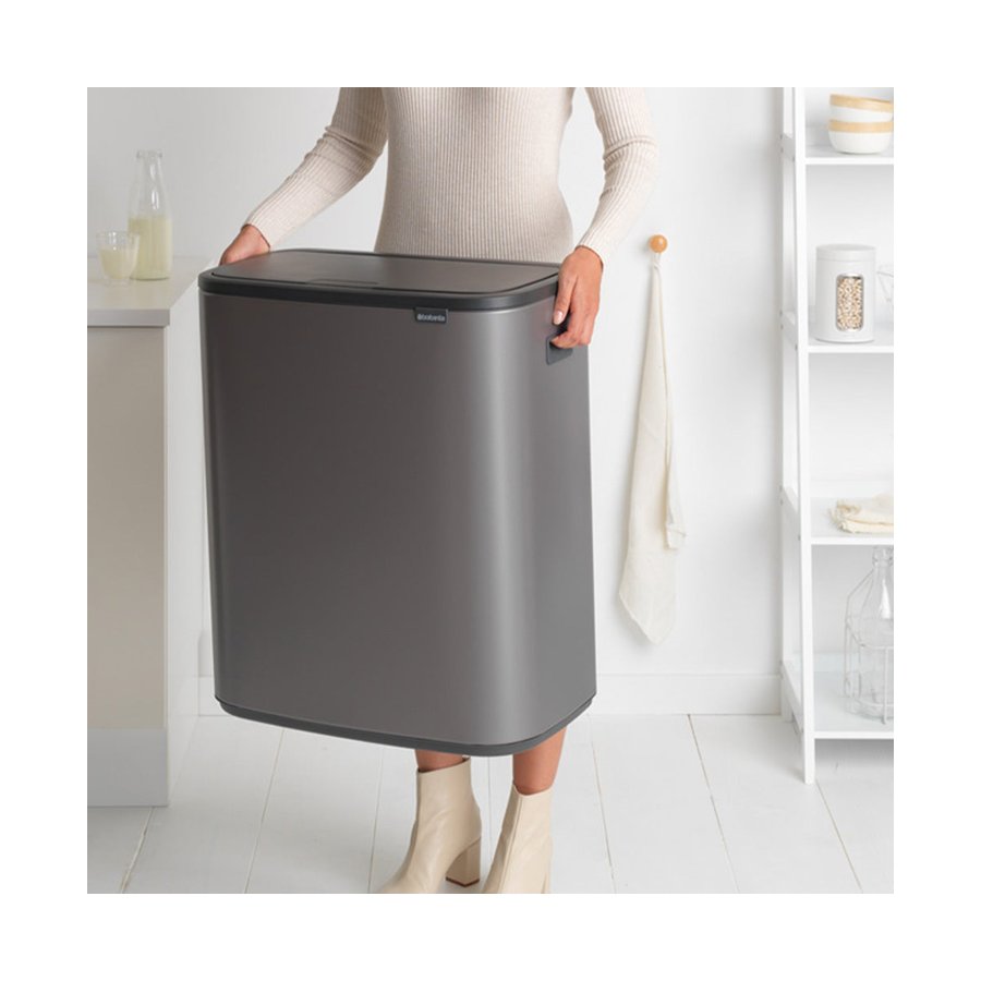 Brabantia Bo Touch Bin (60L) Platinum Platinum