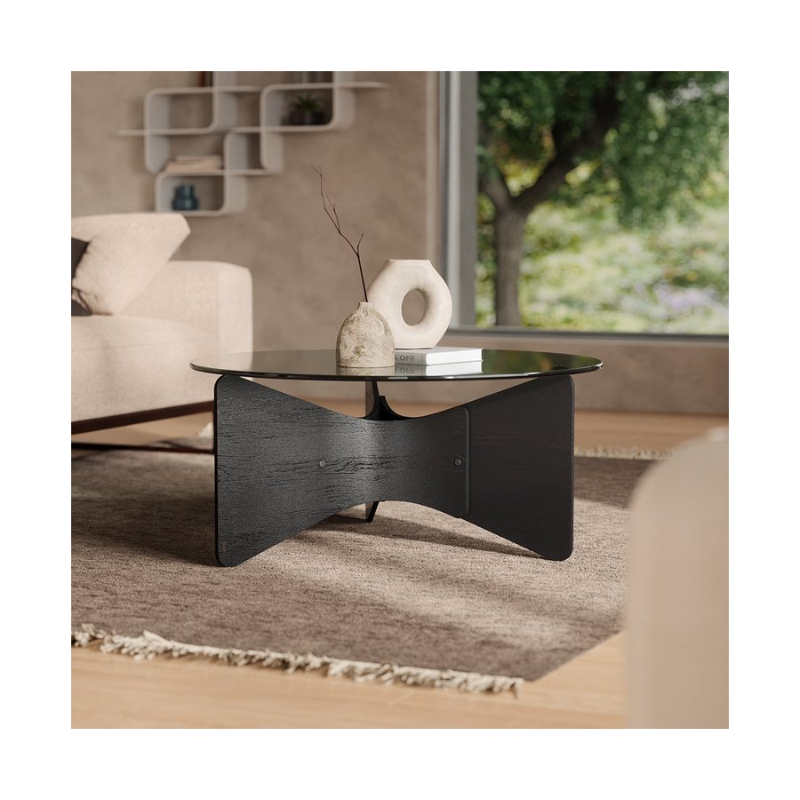 Umbra Madera Coffee Table Black Black