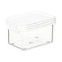 ClickClack Basics Rectangle 0.4L Pantry Storage Container Set of 4 White