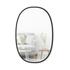 Umbra Hub Oval Wall Mirror (91.4cm x 61cm) Black
