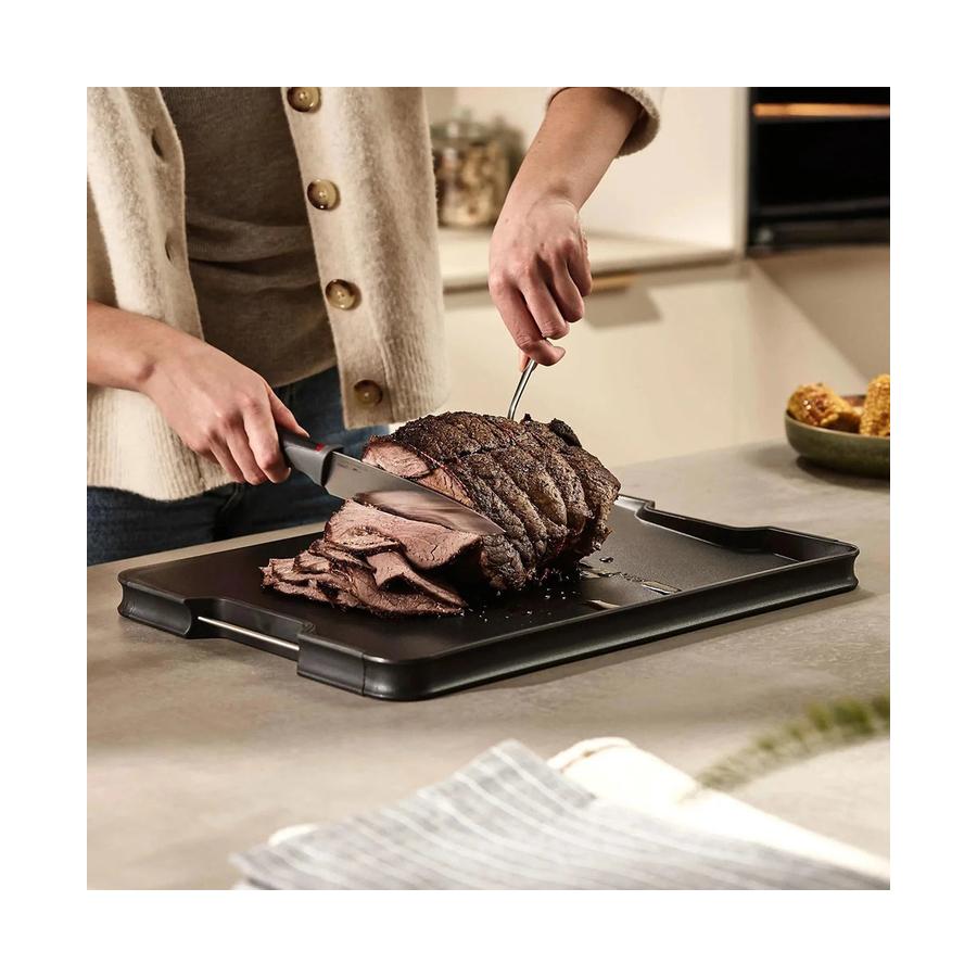 Joseph Joseph Cut & Carve Plus Extra Large Chopping Board Black Black