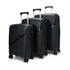 Nomad Journey 56cm, 66cm & 75cm Hardside Luggage Set Black