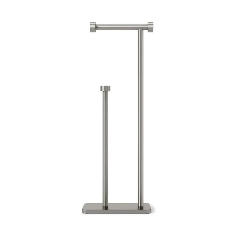 Umbra Cappa Toilet Paper Holder & Reserve Nickel Nickel