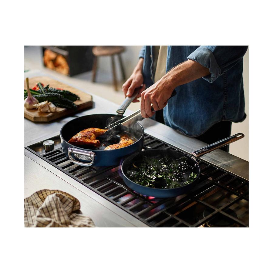 Joseph Joseph Space 2 Piece Non-Stick Frying Pan Set Midnight Blue Midnight Blue