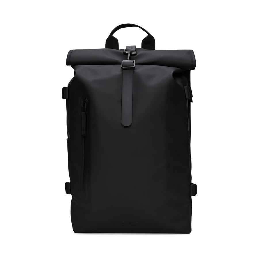 Rains Rolltop Rucksack Large Black Black