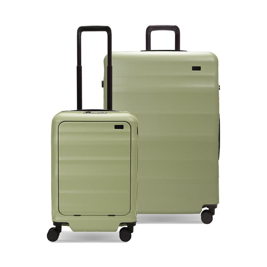 Explorer Luna-Air 55cm Front Access & 74cm Hardside Luggage Set Sage Sage