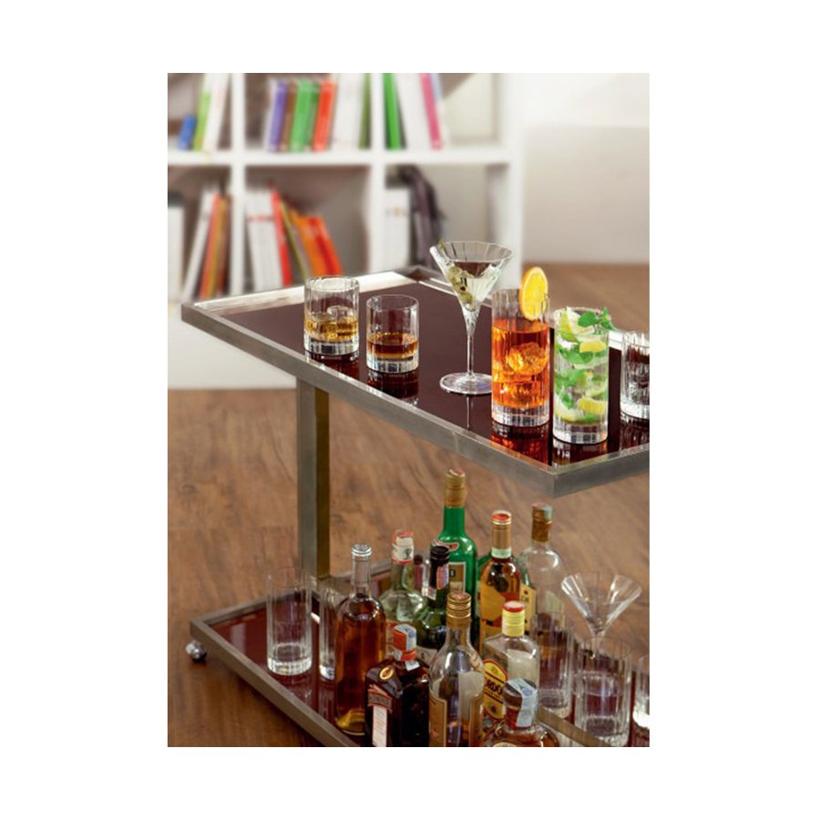Luigi Bormioli Bach 335ml Crystal DOF Glass Tumbler Set of 6 Clear Clear
