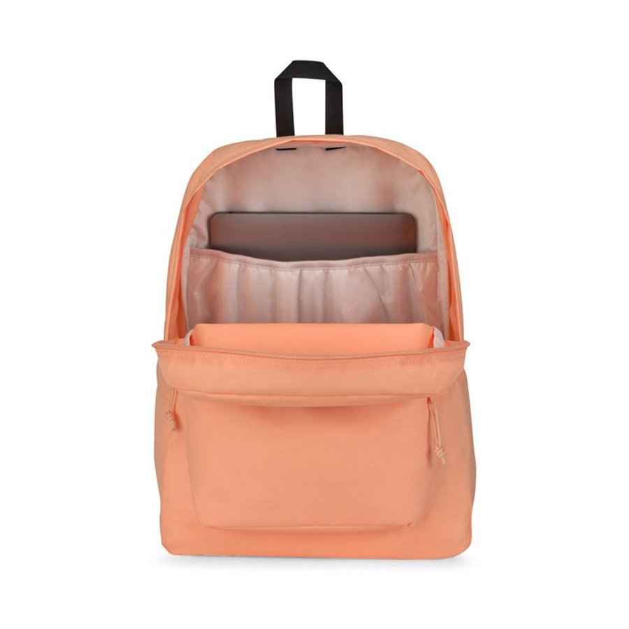 Jansport Superbreak Plus Backpack Peach Neon Peach Neon