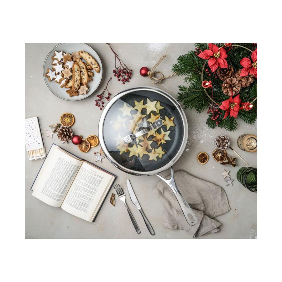 Ballarini Alba 28cm Saute Pan w/ Lid Black Black