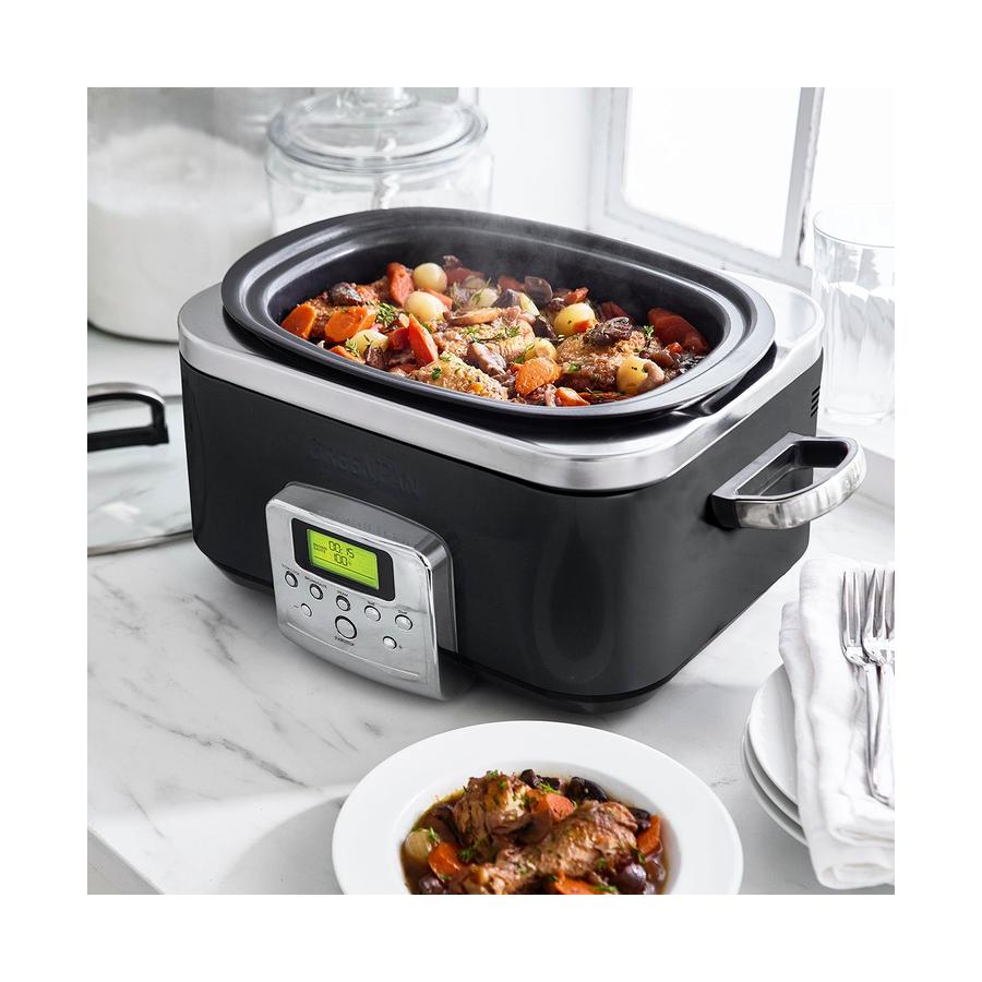GreenPan Slow Cooker 6L Black Black