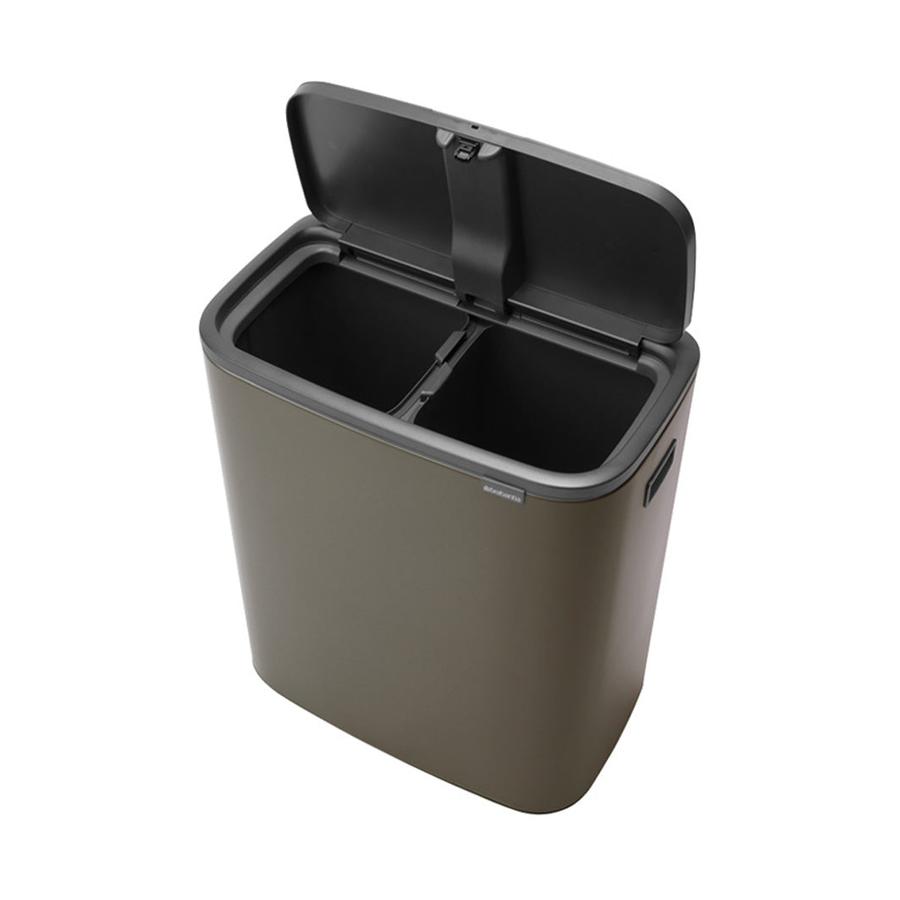 Brabantia Bo Touch Bin (2 x 30L) Platinum Platinum
