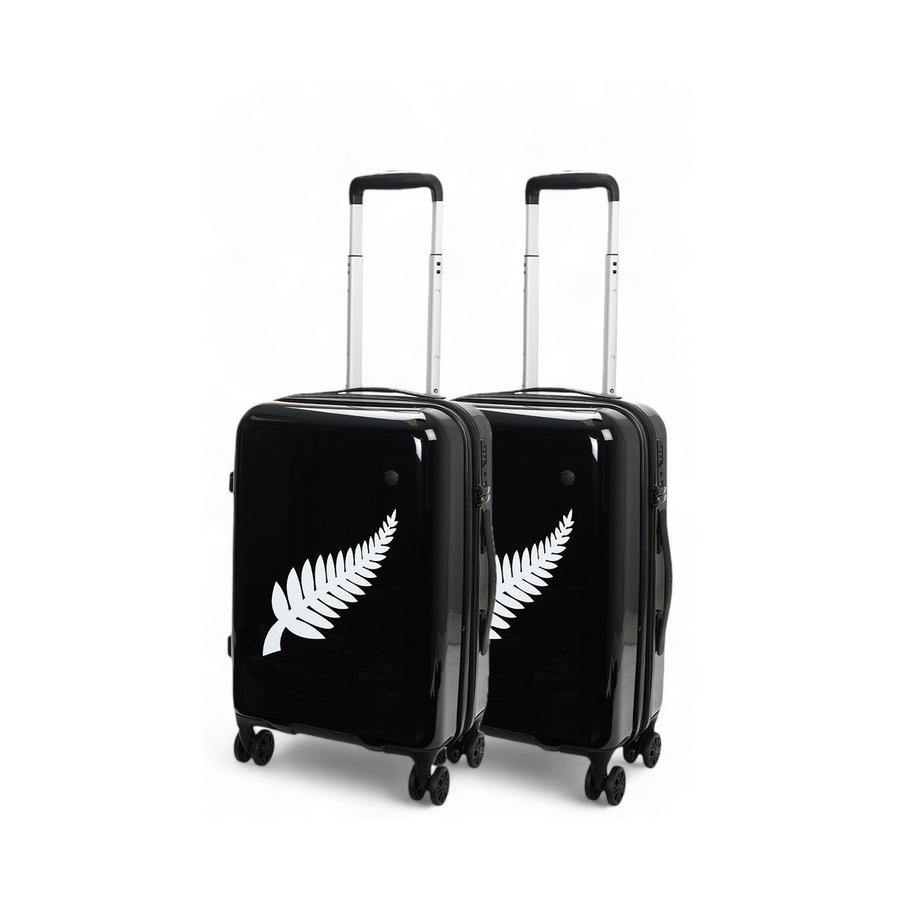 Caselite NZ Fern 56cm & 56cm Hardside Luggage Set Black Black
