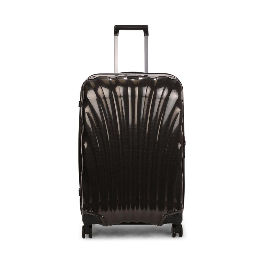Samsonite C-Lite 69cm CURV Checked Suitcase Black Black