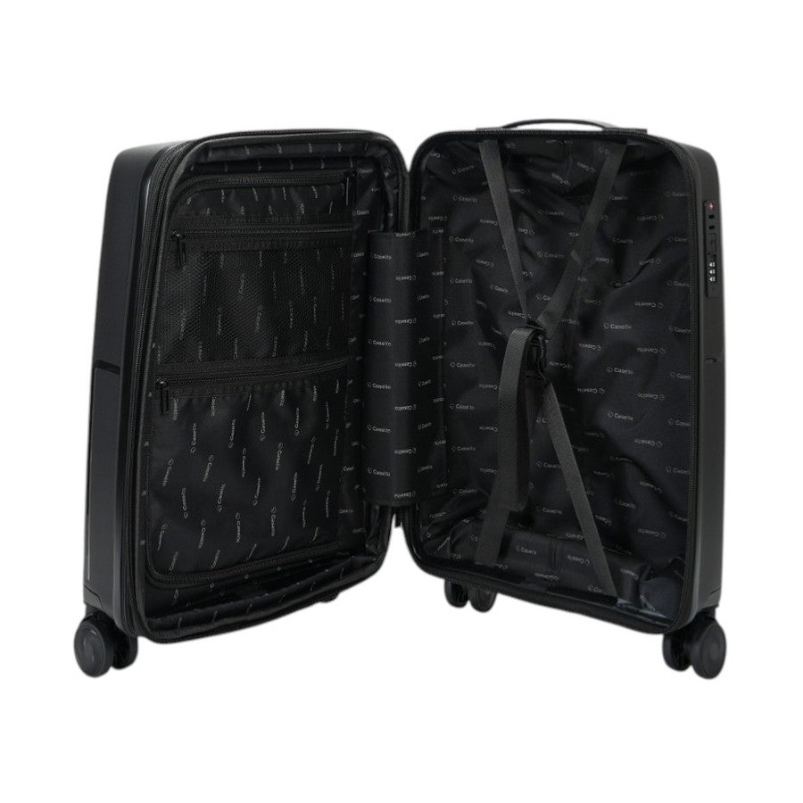 Caselite Aero 56cm Hardside Carry-On Suitcase Black Black