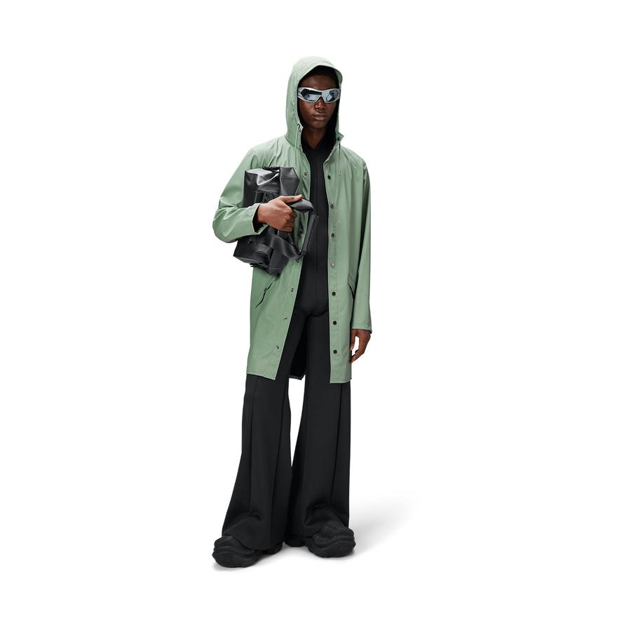 Rains Long Jacket Haze XXL