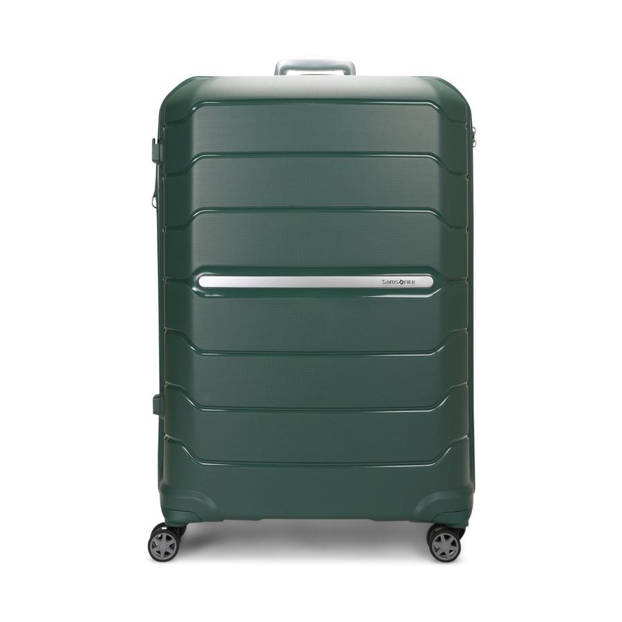 Samsonite Oc2lite 81cm Hardside Checked Suitcase Hunter Green Hunter Green