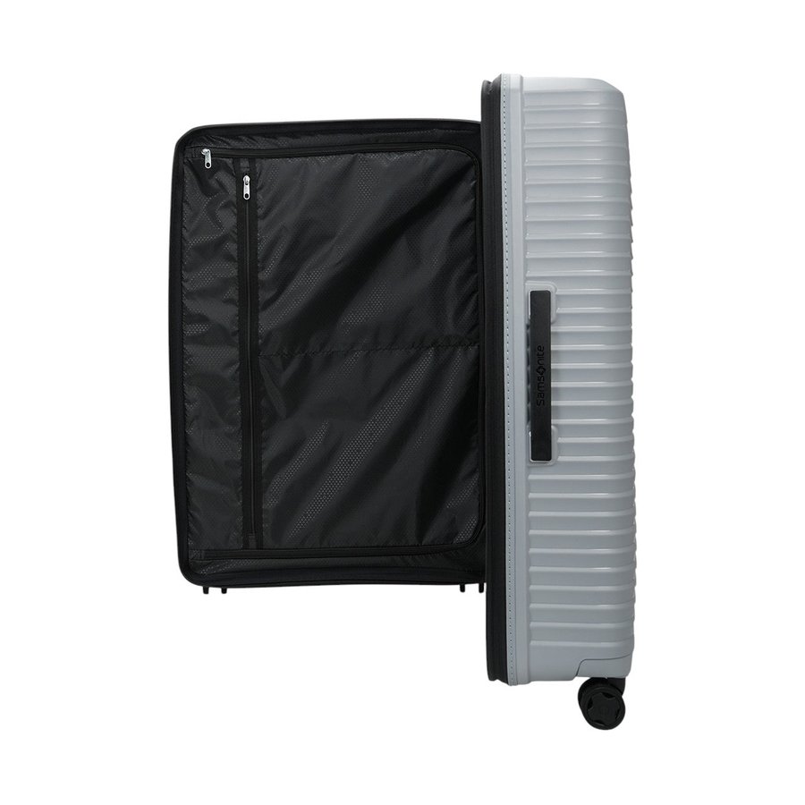 Samsonite Upscape 81cm Hardside Checked Suitcase Platinum Platinum