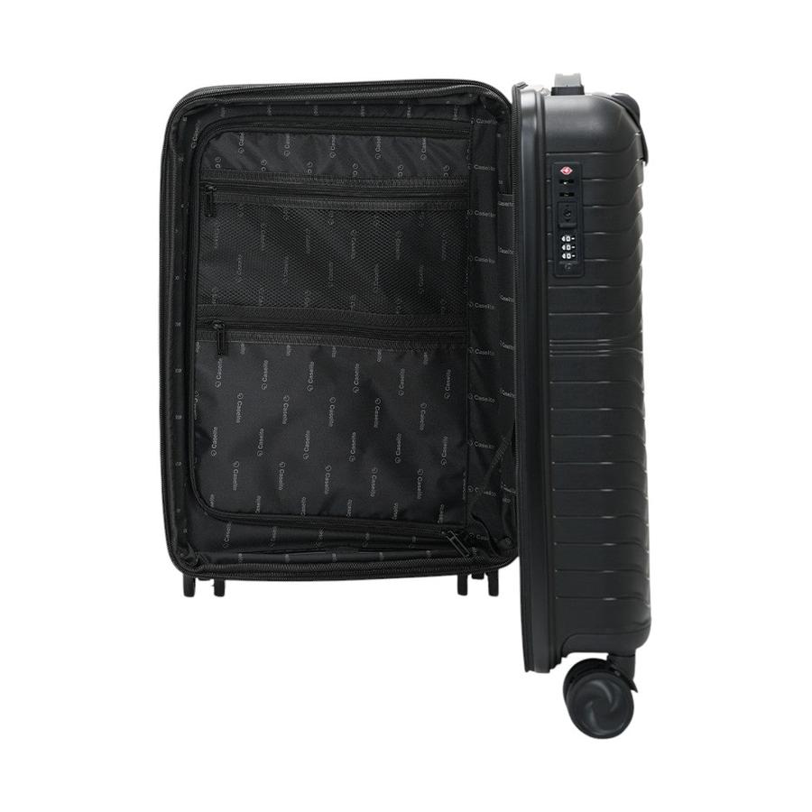 Caselite Summit 56cm Hardside Carry-On Suitcase Black Black