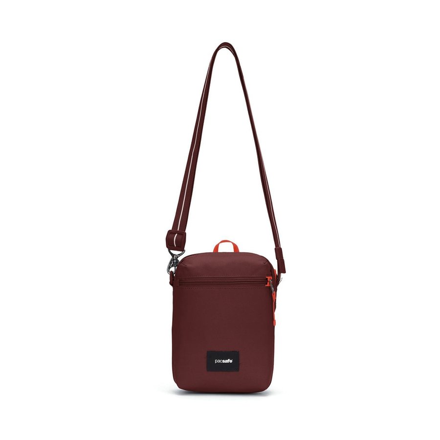 Pacsafe GO Anti-Theft Recycled Festival Crossbody Bag Garnet Red Garnet Red