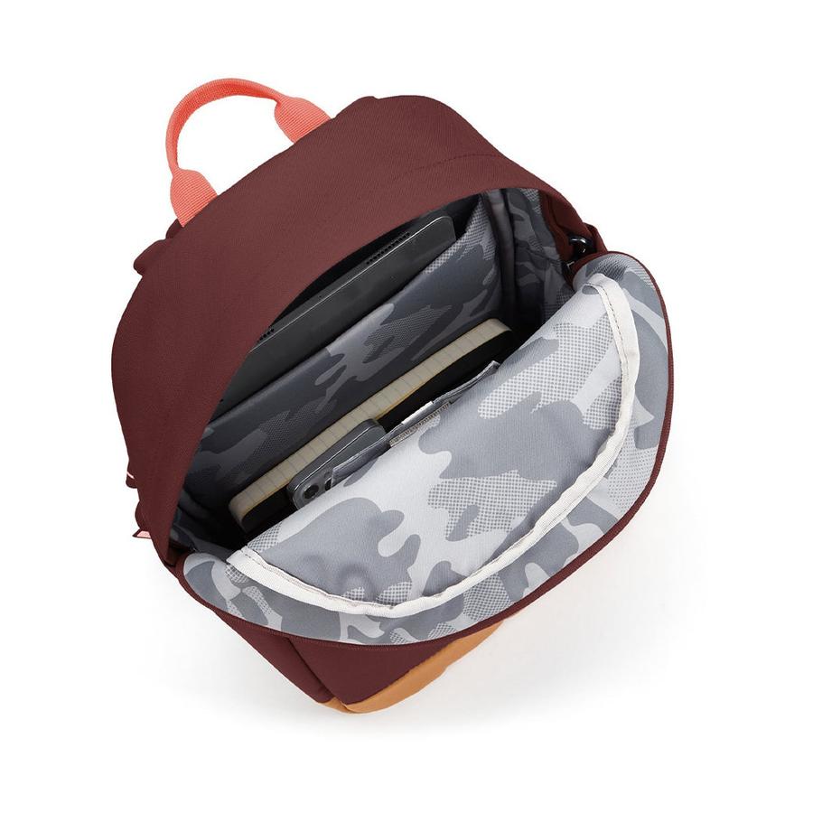 Pacsafe GO 15L Anti-Theft Recycled Backpack Garnet Red Garnet Red