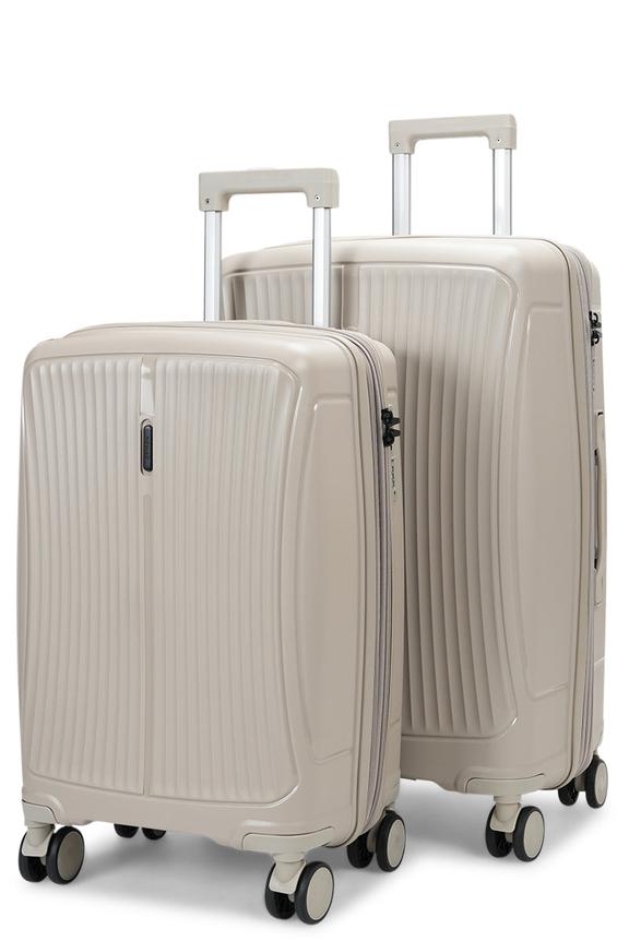 Caselite Quest 56cm & 65cm Hardside Luggage Set Beige