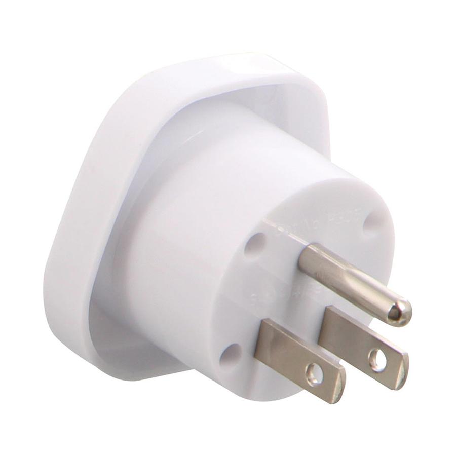 Lewis N. Clark NZ to USA & Japan (3 Pin Plug) Travel Adapter White White