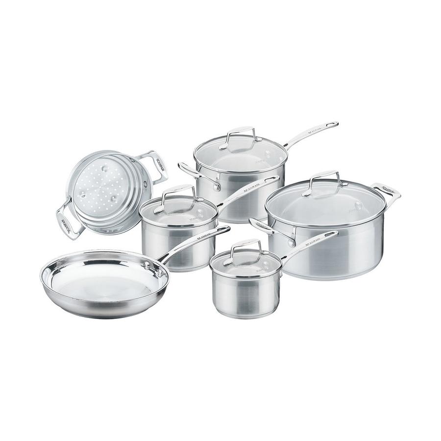 Scanpan Impact 6 Piece Cookware Set Stainless Steel Stainless Steel