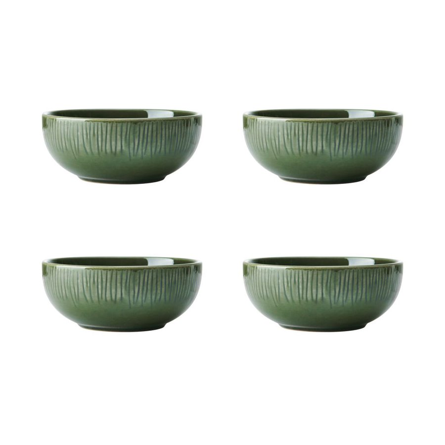 Mikasa Jardin 15cm Stoneware Cereal Bowls (Set of 4) Green Green