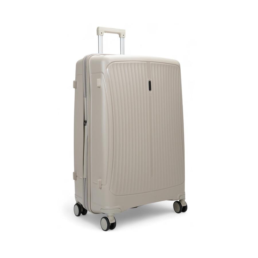 Caselite Quest 75cm Hardside Checked Suitcase Beige Beige