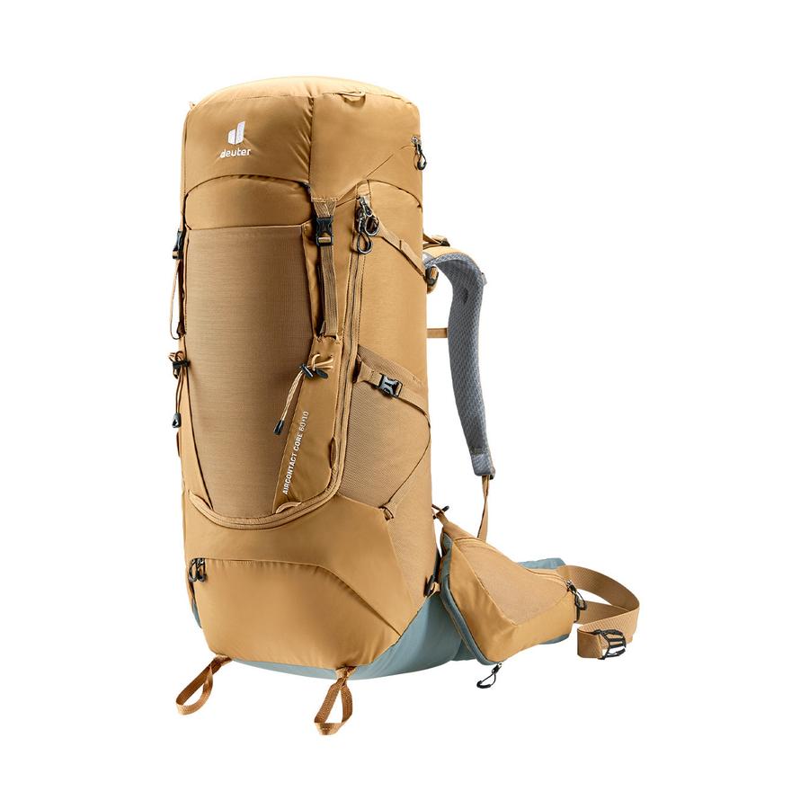 Deuter Aircontact Core 60+10 Trekking Backpack Almond-Teal Almond-Teal