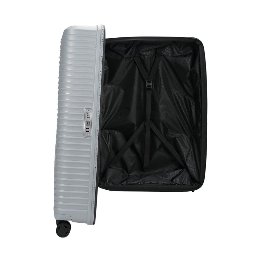 Samsonite Upscape 81cm Hardside Checked Suitcase Platinum Platinum