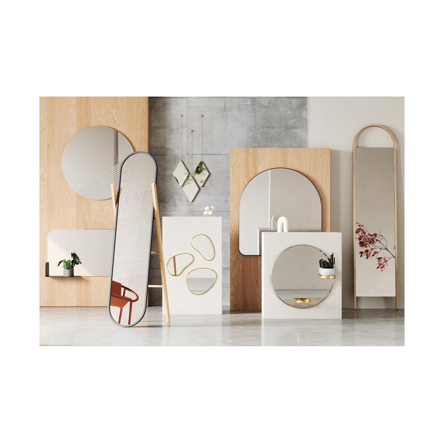 Umbra Bellwood Leaning Mirror (193cm x 45cm) Black Black