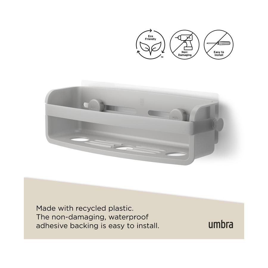 Umbra Flex Adhesive Bin Grey Grey