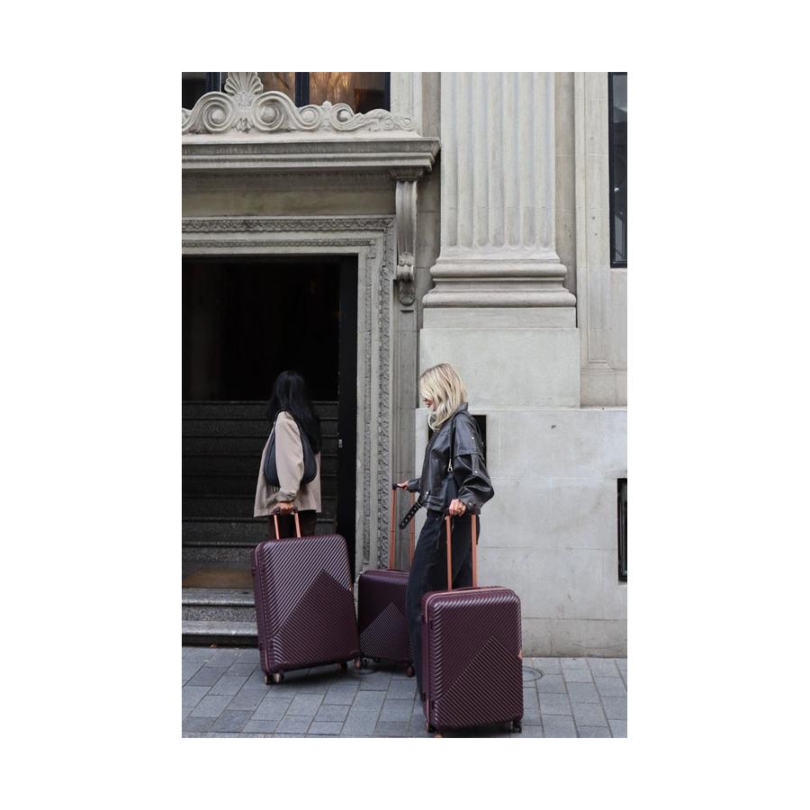 Saben Going Places 55cm, 66cm & 76cm Hardside Luggage Set Merlot Merlot