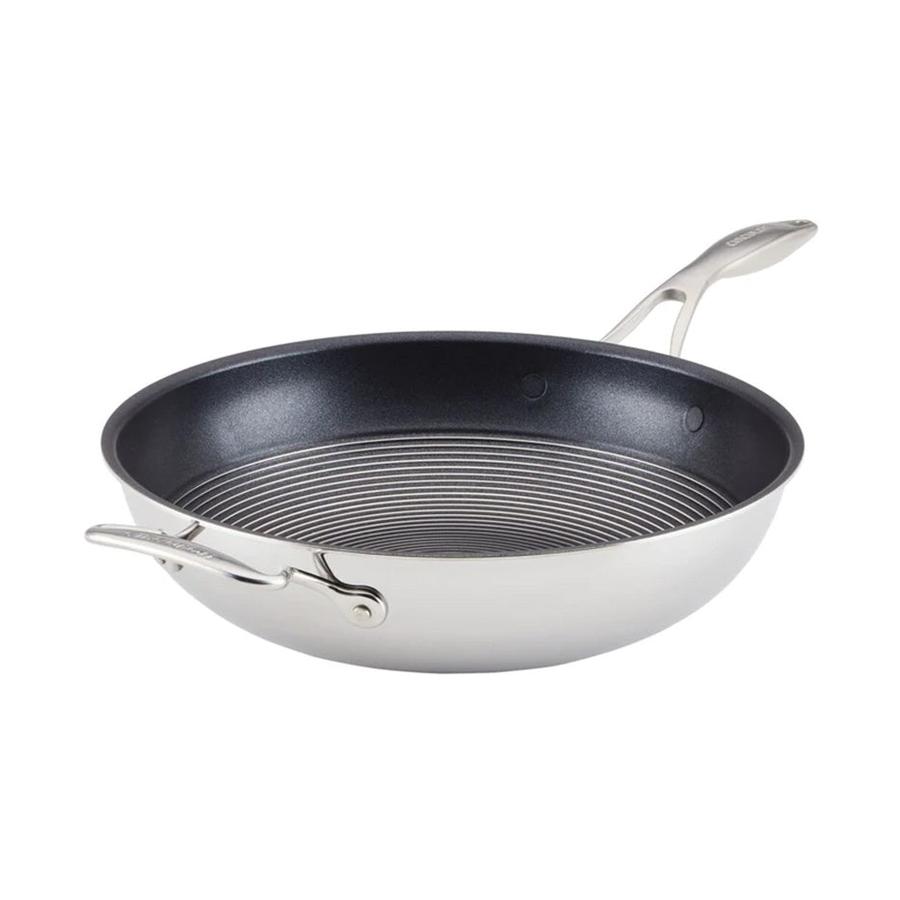 Circulon SteelShield C-Series 32cm Stir Fry Pan Stainless Steel Stainless Steel