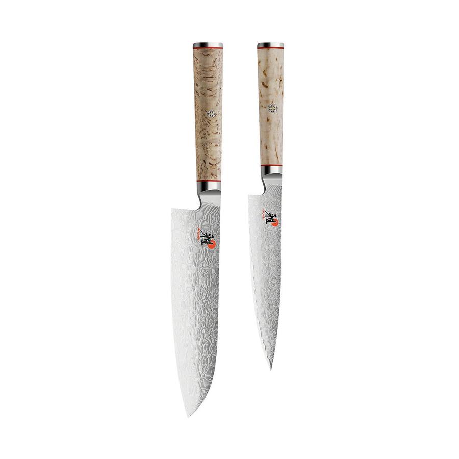Miyabi Birchwood Santoku & Shotoh Knife Set Natural Natural