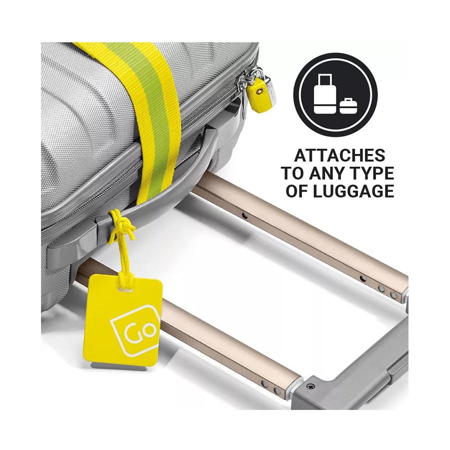 Go Travel Luggage Tags Twin Pack Yellow/Green Yellow/Green