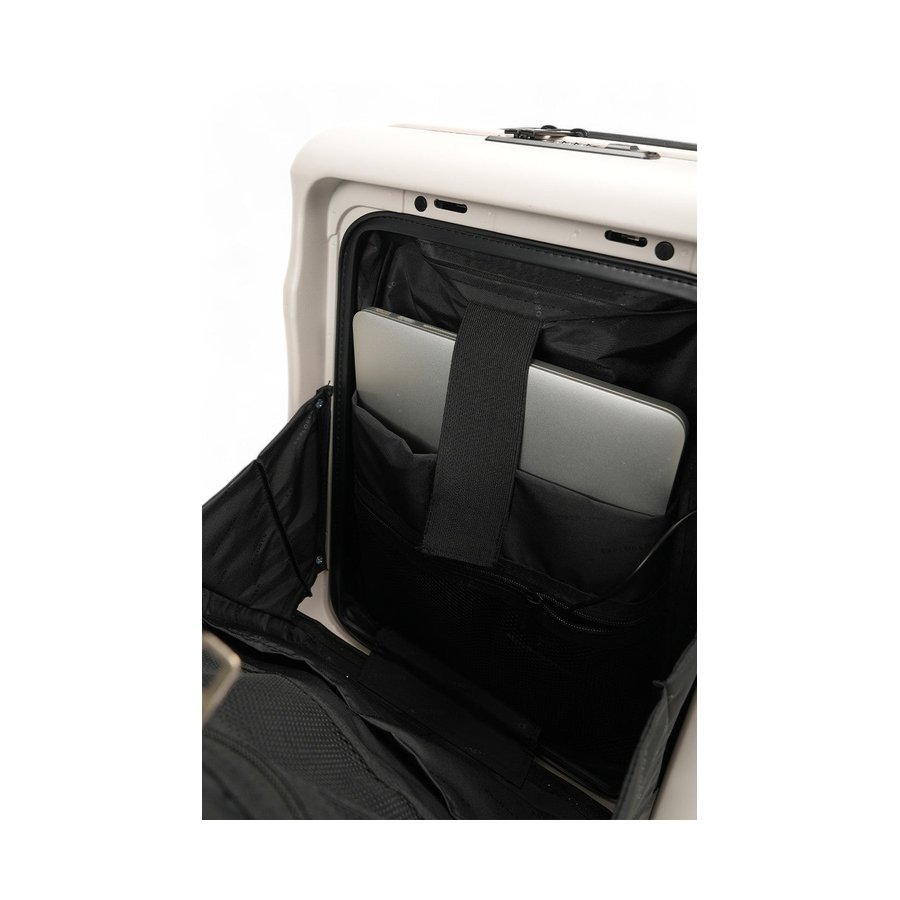 Explorer Luna-Air 55cm Front Access Hardside Carry-On Suitcase Oat Oat
