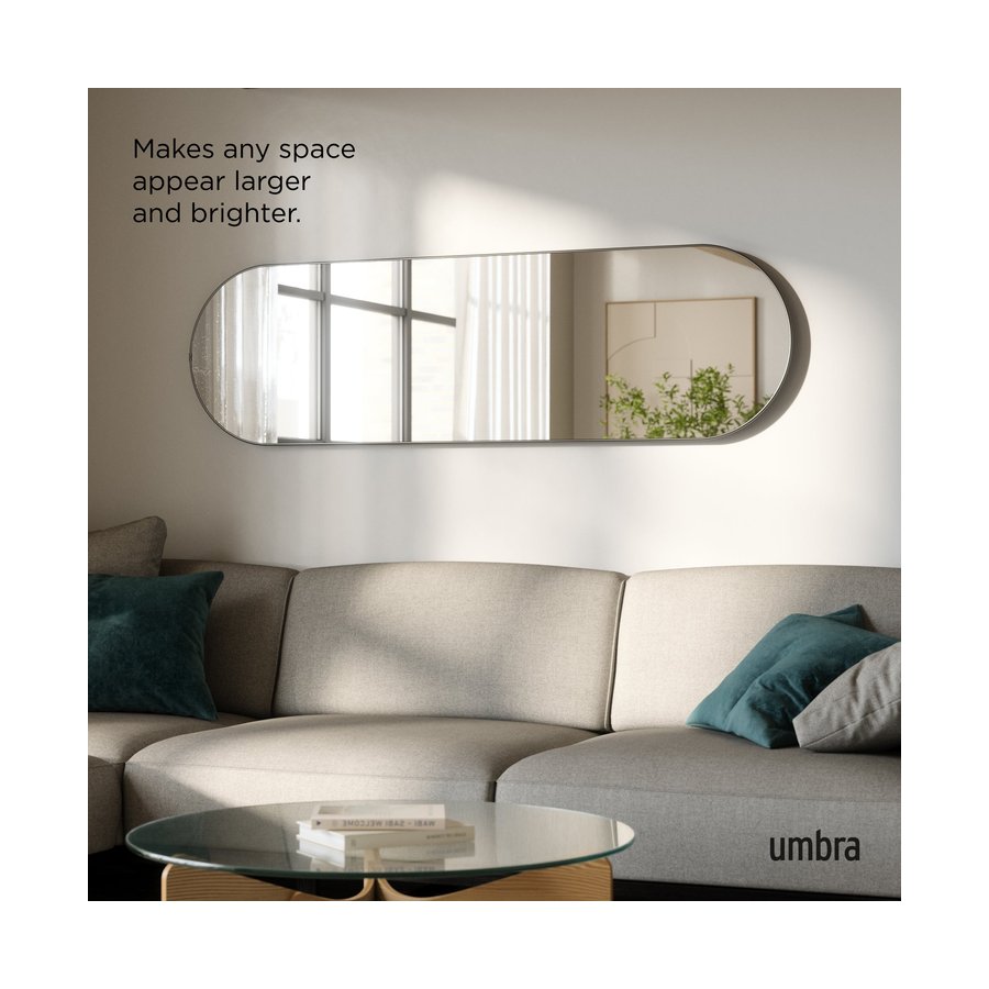 Umbra Hubba Pill Mirror (157cm x 46cm) Titanium Titanium
