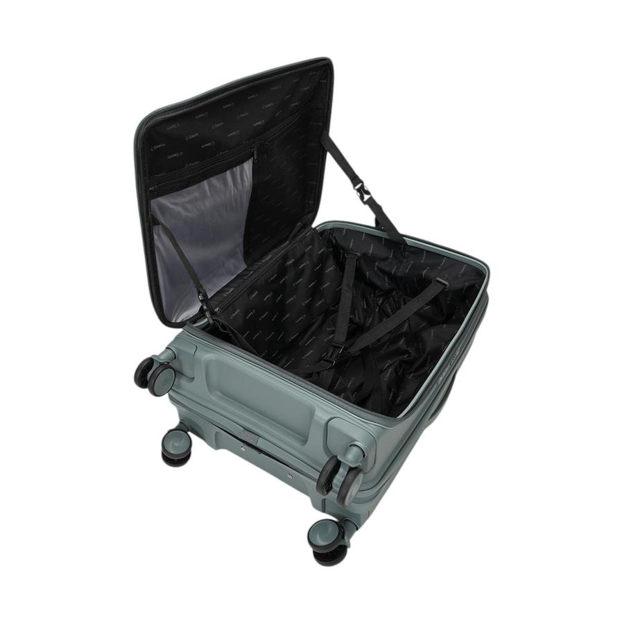 Caselite Venture 66cm Top Open Hardside Checked Suitcase Grey Green Grey Green