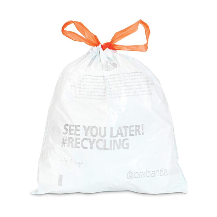 Brabantia PerfectFit Bags Code B (5L) Pack of 20 White White