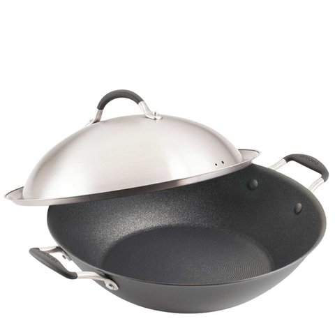 Circulon ScratchDefense A1 36cm Covered Wok Black