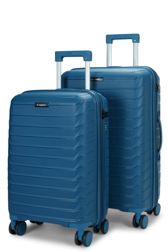 Caselite Expedition 56cm & 65cm Hardside Luggage Set Lake Blue