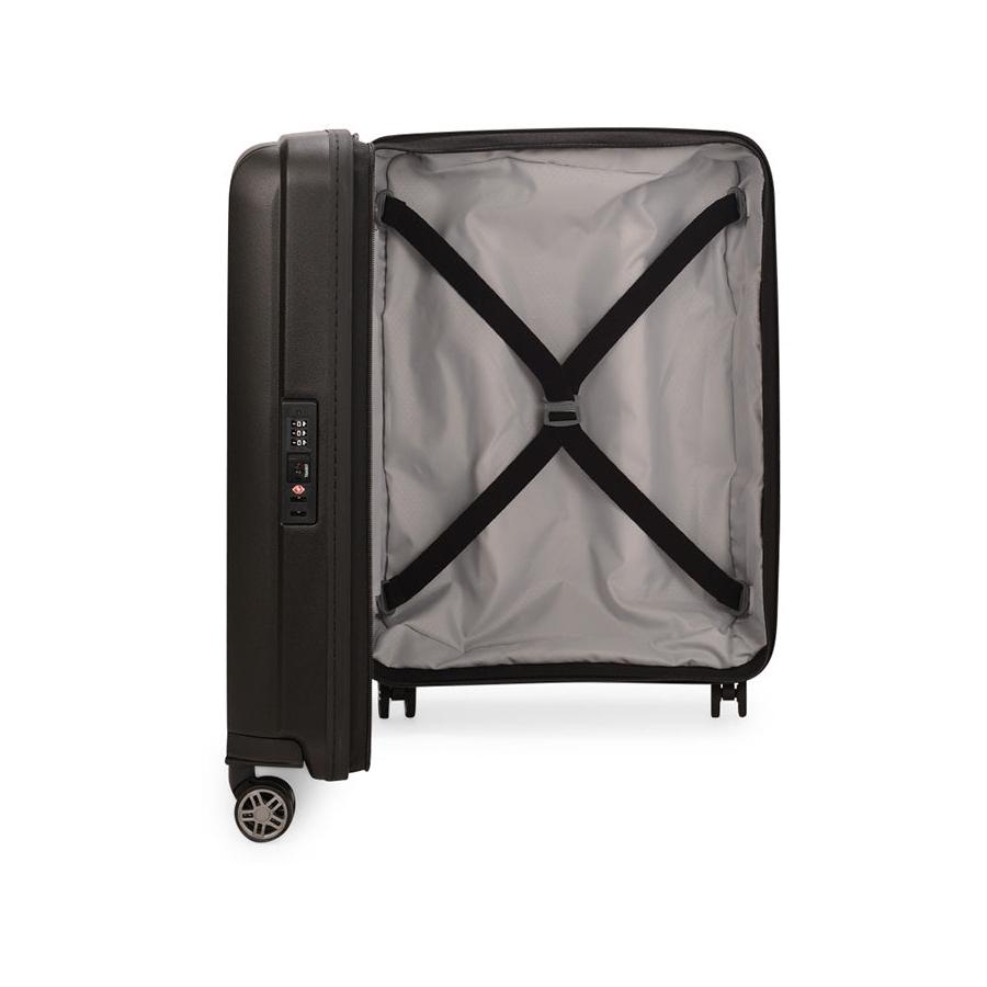 Samsonite Hi-Fi 55cm Hardside Carry-On Suitcase Black Black