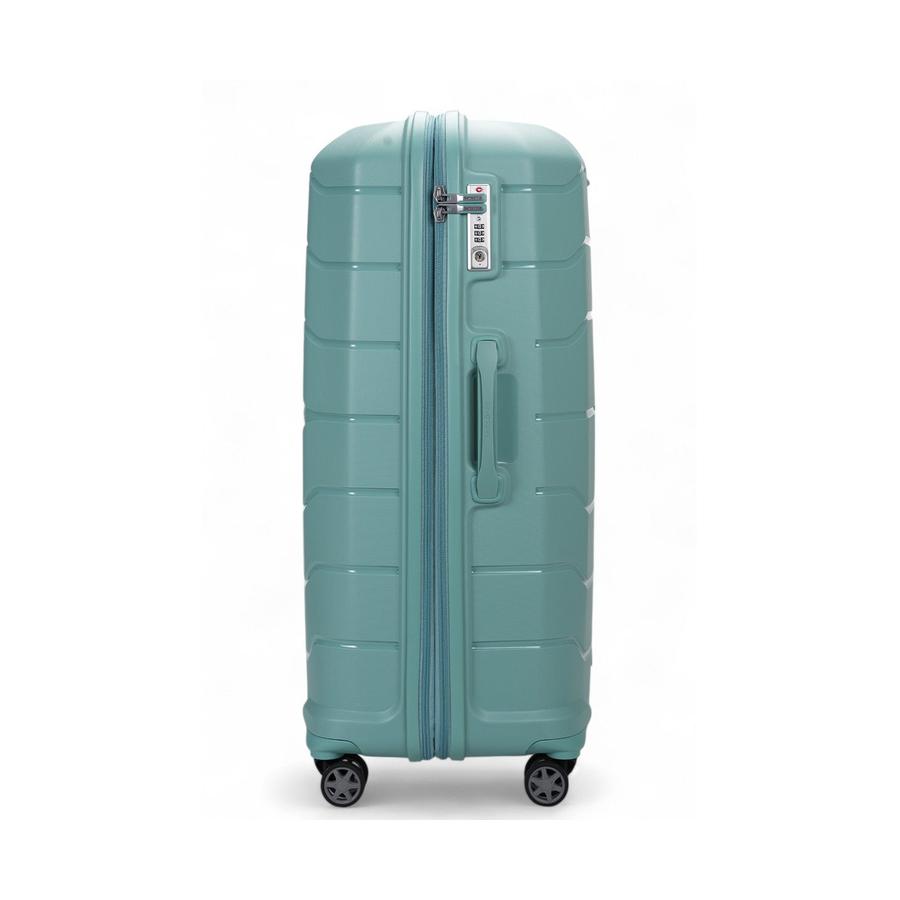 Samsonite Oc2lite 81cm Hardside Checked Suitcase Aqua Aqua