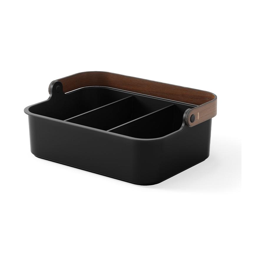 Umbra Bellwood Large Stackable Bin Black/Walnut Black/Walnut